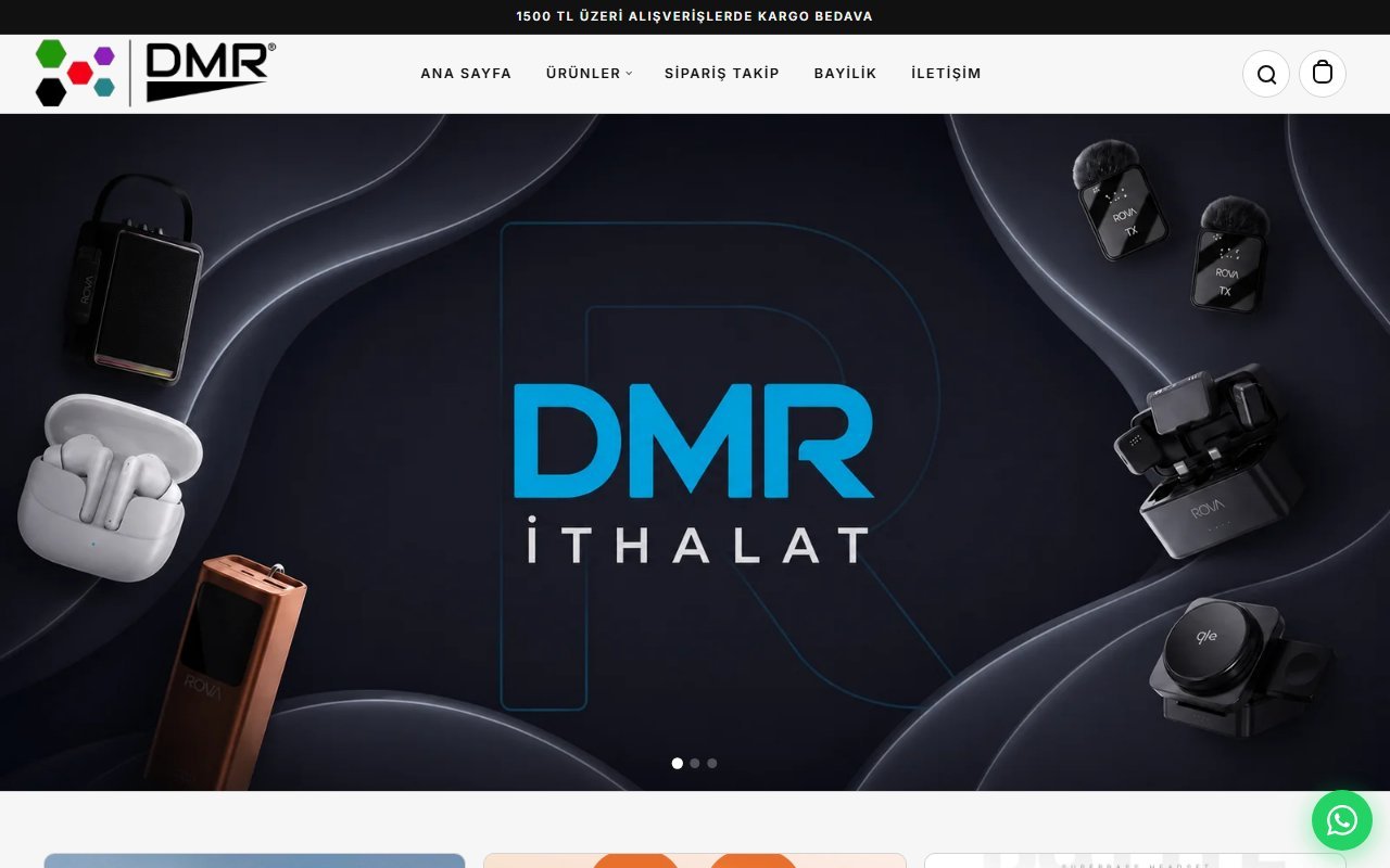 DMR İthalat web sitesi