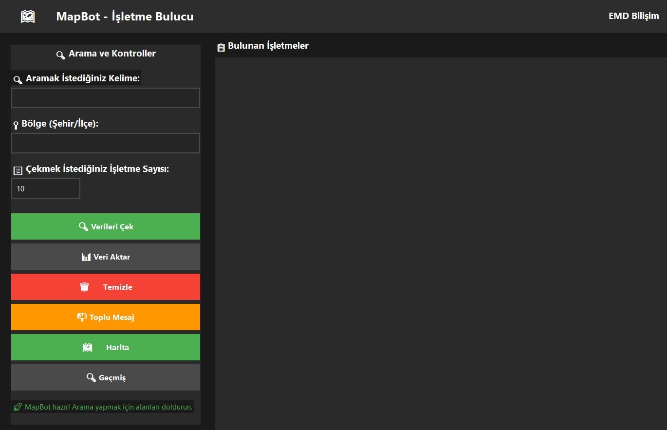 MAPBOT - İşletme Bulma Programı